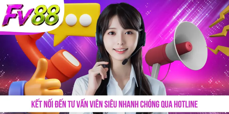 Kết nối đến tư vấn viên siêu nhanh chóng qua hotline